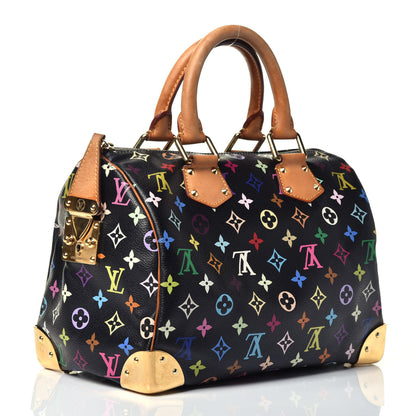 Louis Vuitton Monogram Multicolor Speedy 30 Black 3 of 10