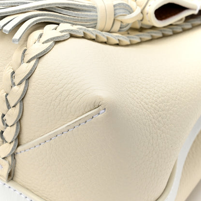 Chloe Grained Calfskin Medium Penelope Shoulder Bag White 11 of 11
