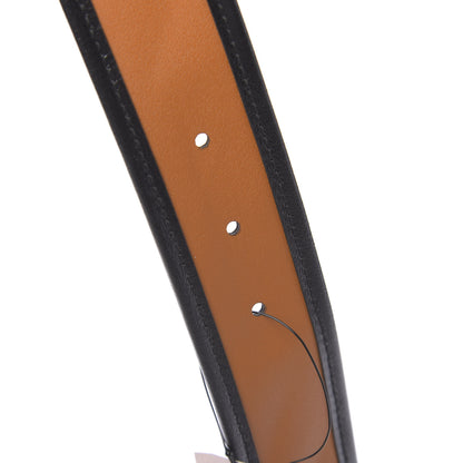 Gucci Azalea Calfskin Matelasse Diagonal Torchon Double G 40mm Belt 85 34 Cognac Black 5 of 5