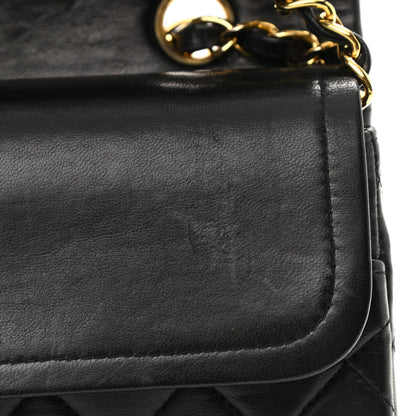Chanel Lambskin Quilted Medium Double Flap Black 14 of 14