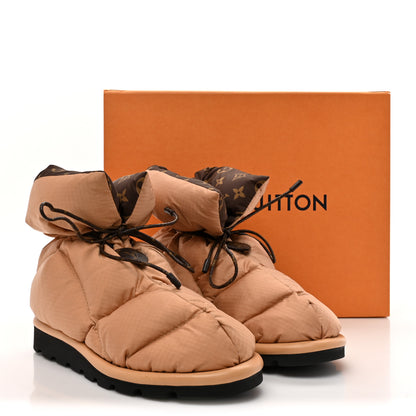 Louis Vuitton Nylon Monogram Pillow Comfort Ankle Boot 38 Beige 9 of 9