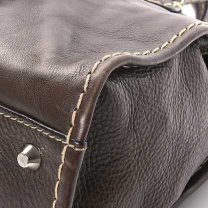 Chloe Shiny Tanned Calfskin Medium Edith Bag Brown 9 of 16