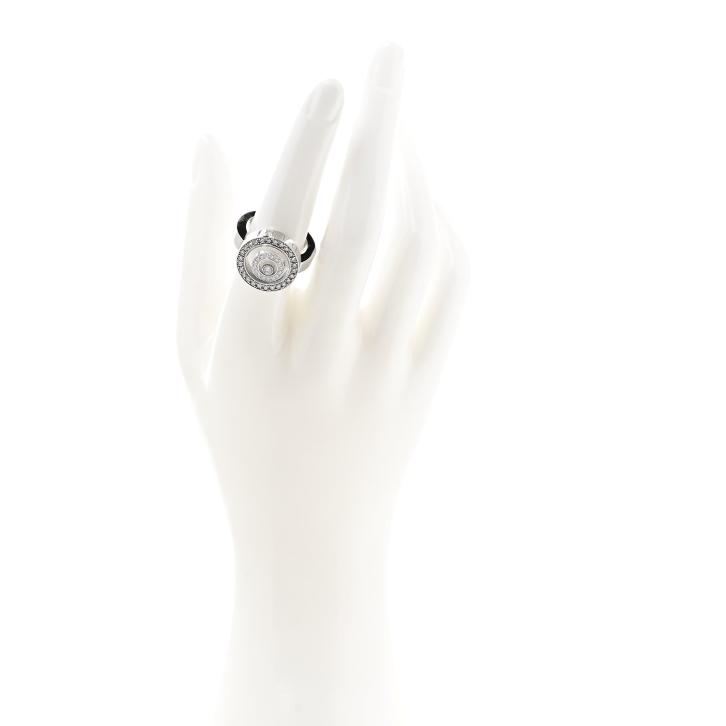 18K White Gold Diamond Happy Spirit Ring 53 6.5
