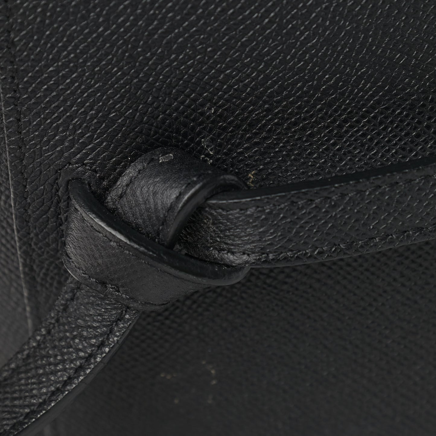 Grained Calfskin Mini Belt Bag Black