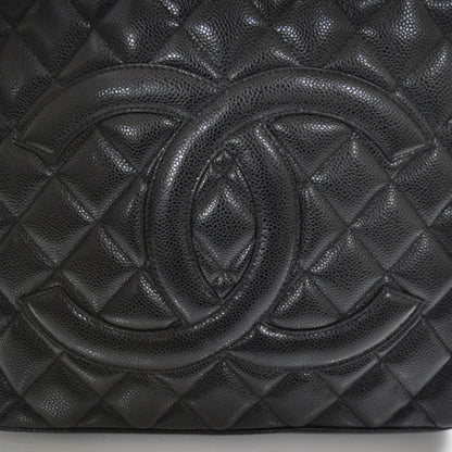 Chanel Caviar Medallion Tote Black 10 of 10