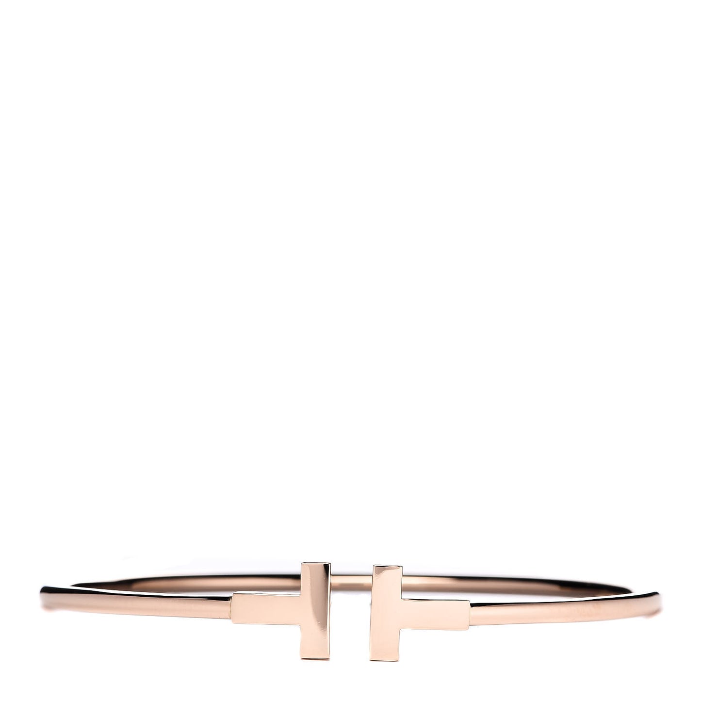 18K Rose Gold T Wire Bracelet