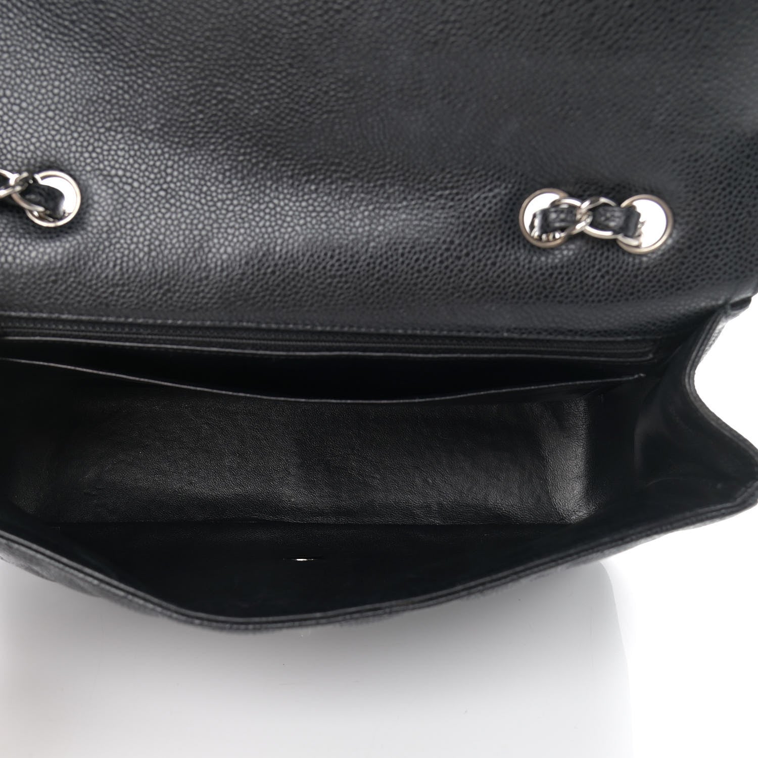 Chanel Caviar Quilted Jumbo Single Flap Black 5 of 9