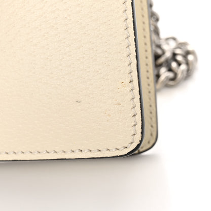 Gucci Textured Calfskin Crystal Mini Dionysus Shoulder Bag Mystic White 15 of 16
