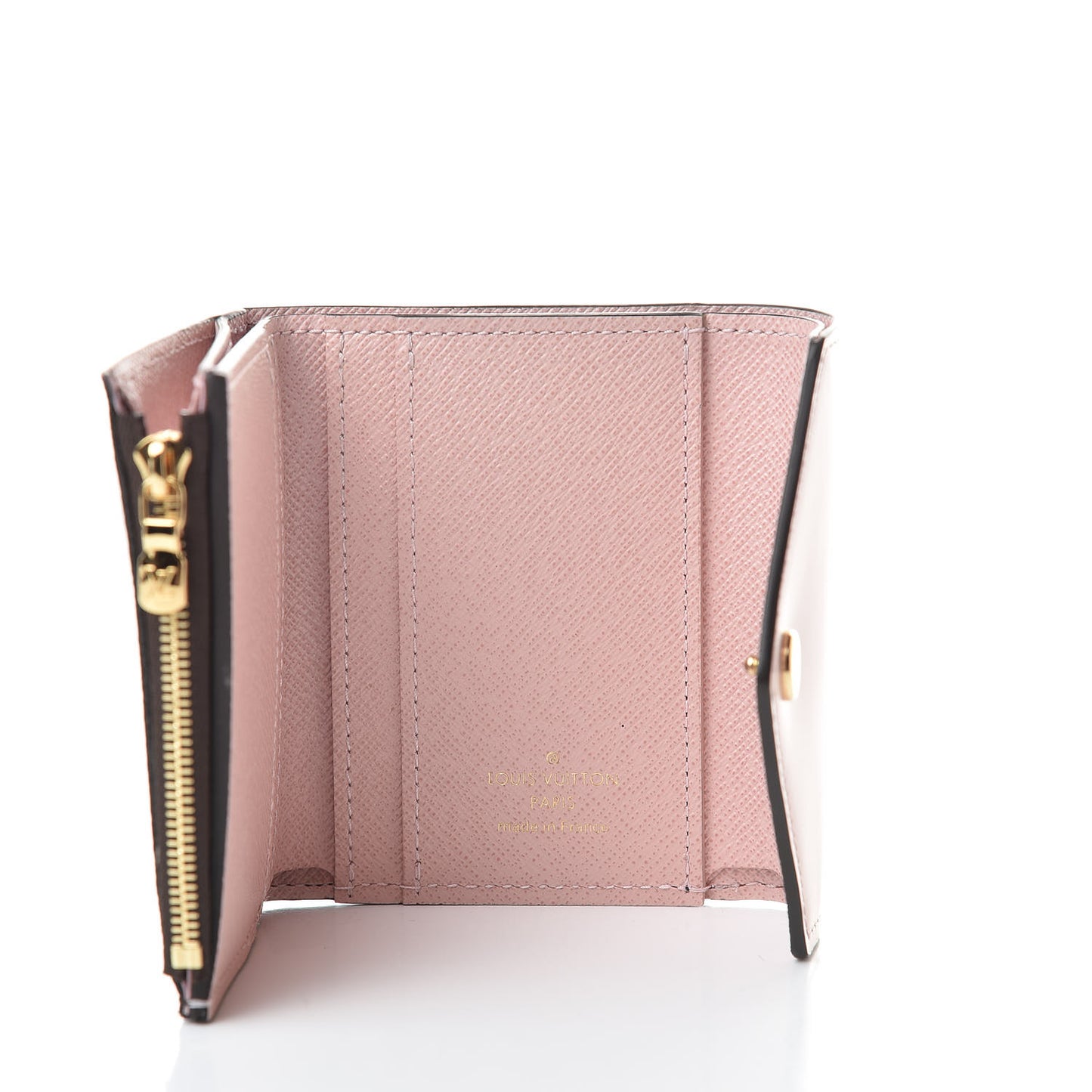 Damier Ebene Zoe Wallet Rose Ballerine