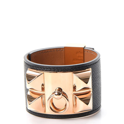 Hermes Epsom Collier de Chien CDC Bracelet S Black 3 of 9