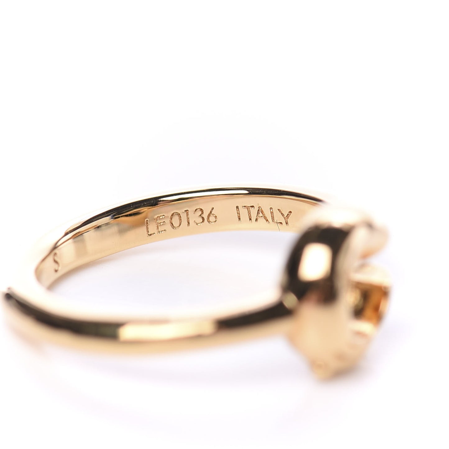 LV And Me Letter E Ring S Gold