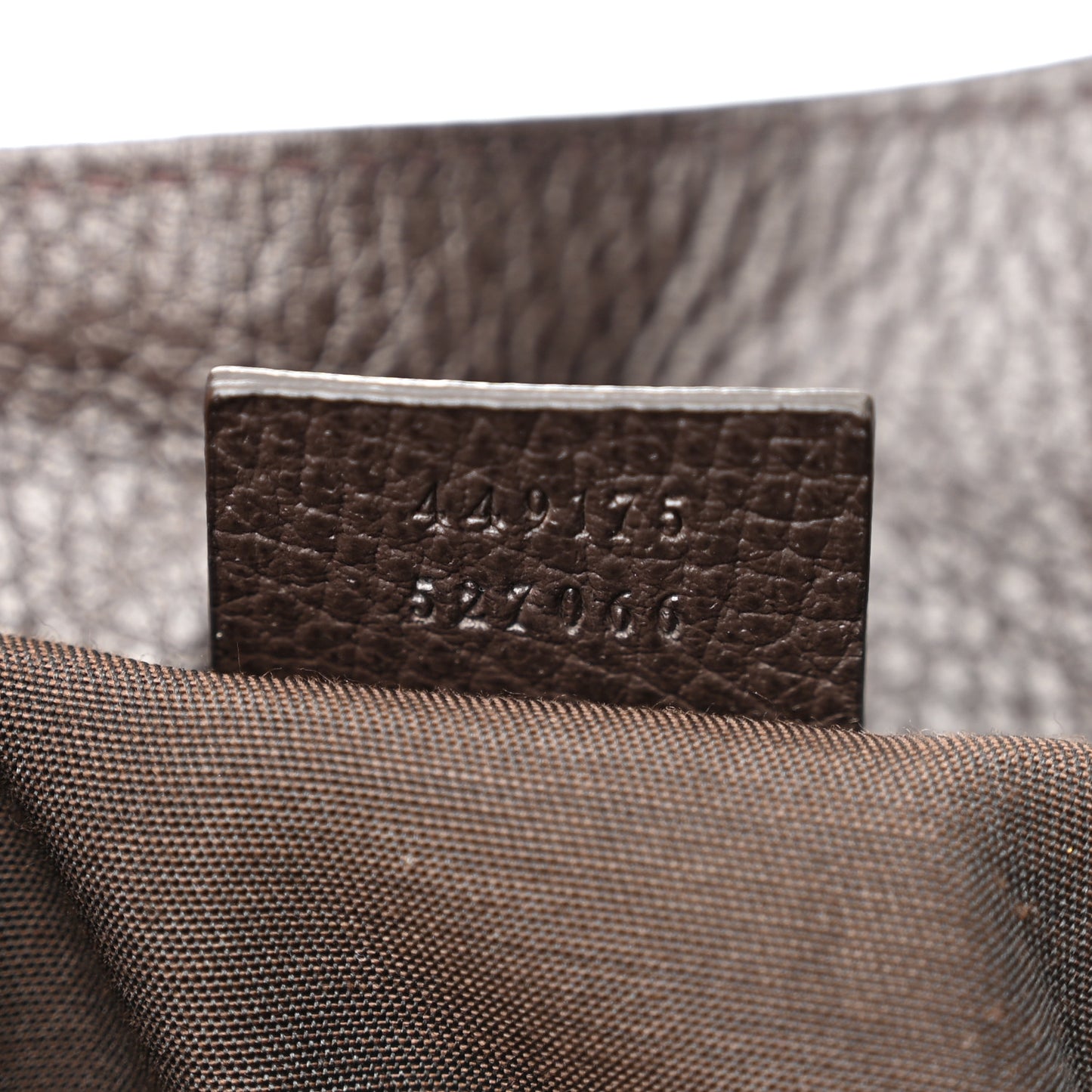 Monogram Dollar Calfskin O Drawstring Backpack Beige Ebony Testa di Moro Dark Chocolate