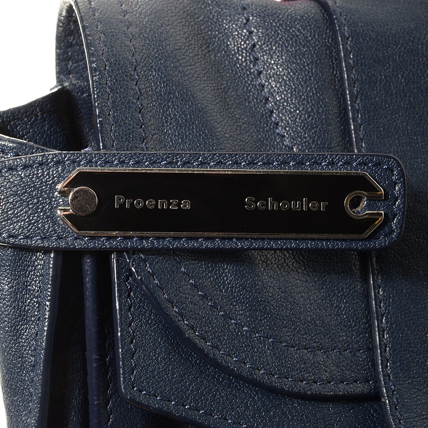 Lambskin PS1 Medium Satchel Marine