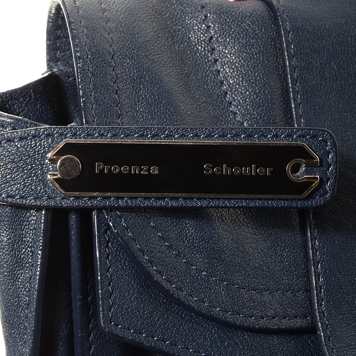 Proenza Schouler Lambskin PS1 Medium Satchel Marine 14 of 14