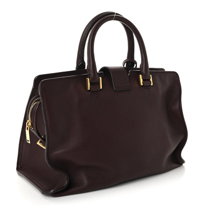 Saint Laurent Smooth Calfskin Small Monogram Cabas Rouge Legion 3 of 9