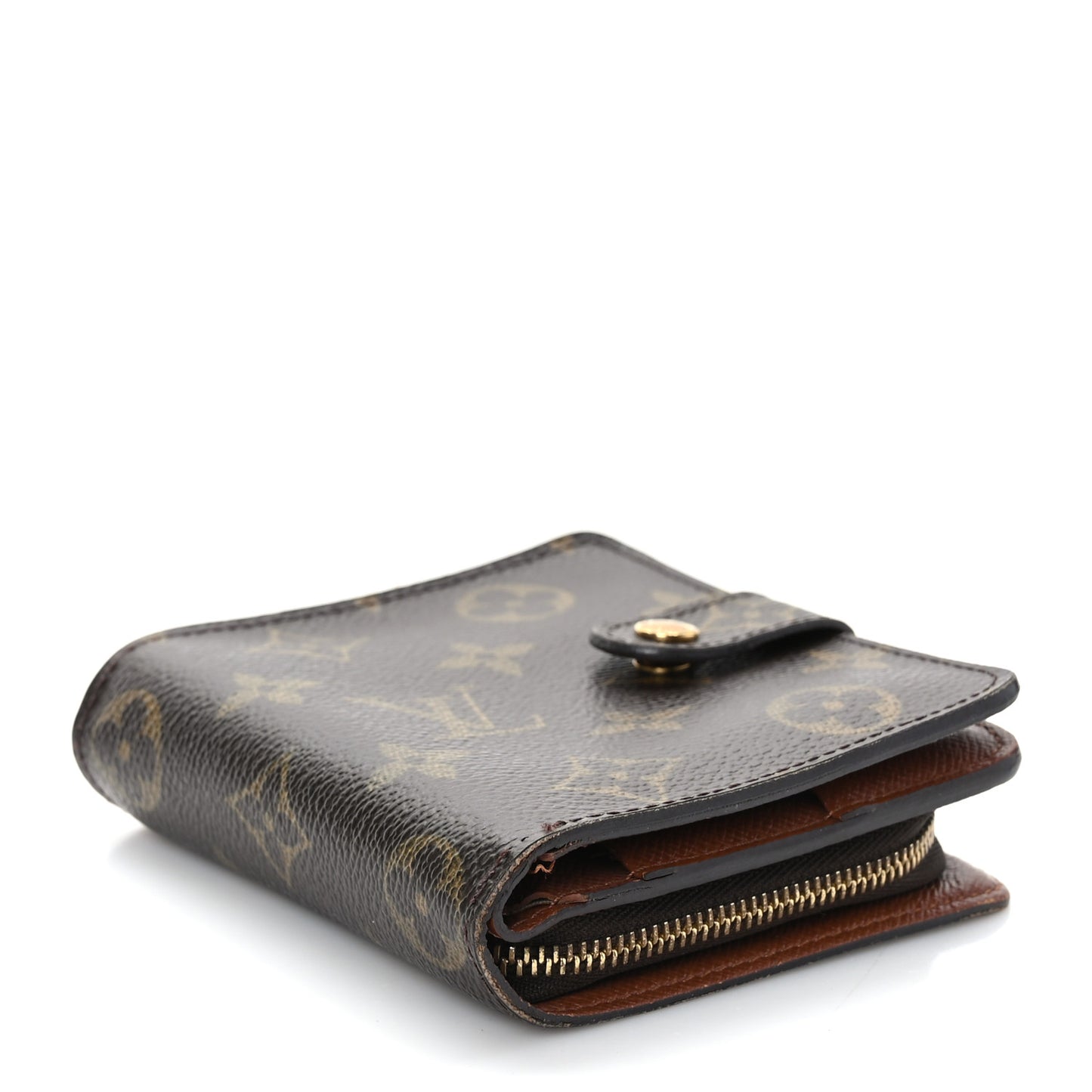 Monogram Compact Zippe Zipped Wallet