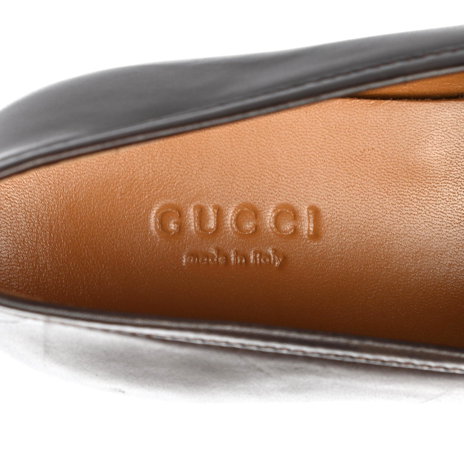 Gucci Calfskin Womens Jordaan Loafers 37 Fondente Brown 7 of 10