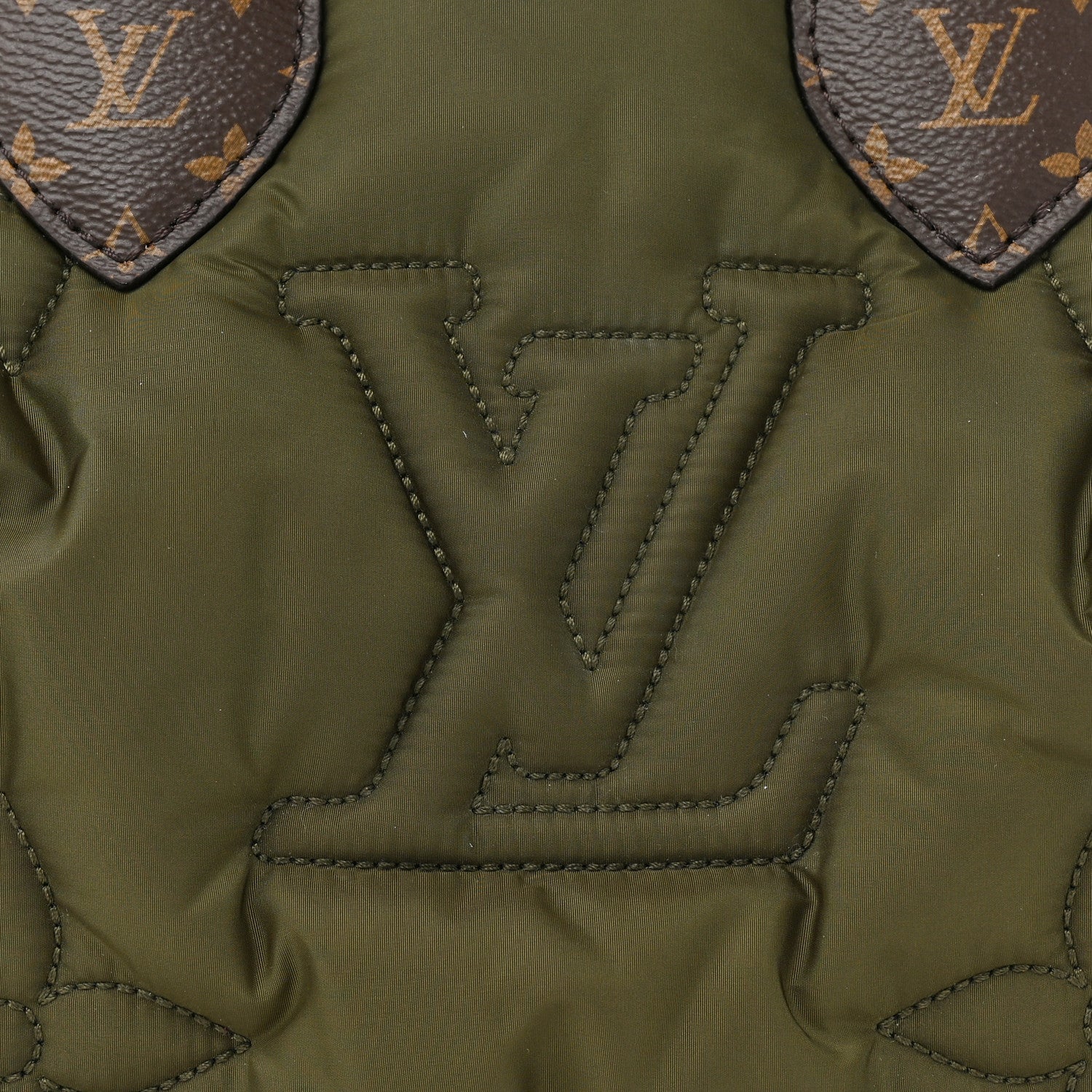 Louis Vuitton LOUIS VUITTON Econyl Mini Monogram Pillow Speedy Bandouliere 25 Khaki 7 of 9