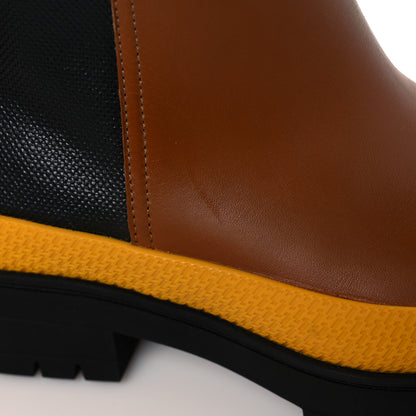 Hermes Toile De Coton Barn Boots 36 Black Marron Iroko 10 of 10