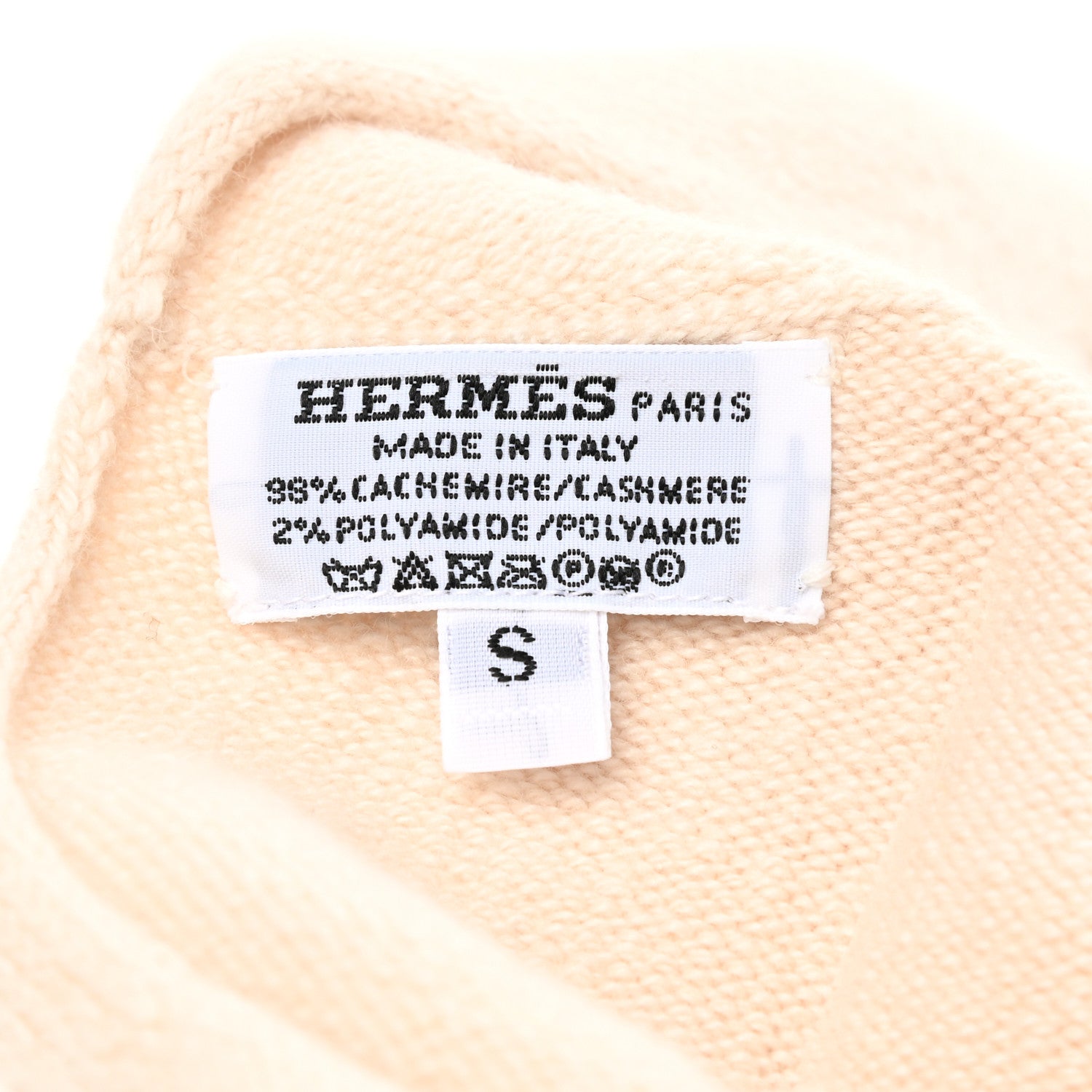 Hermes Cashmere Medor Studded Darling Beret S White 4 of 4