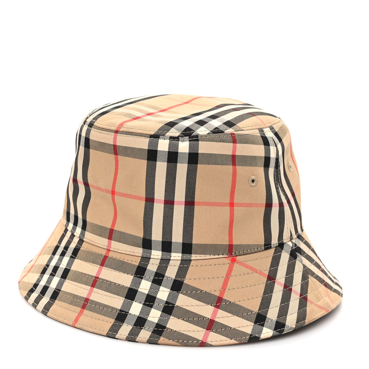 Technical Cotton Vintage Check Bucket Hat M Archive Beige