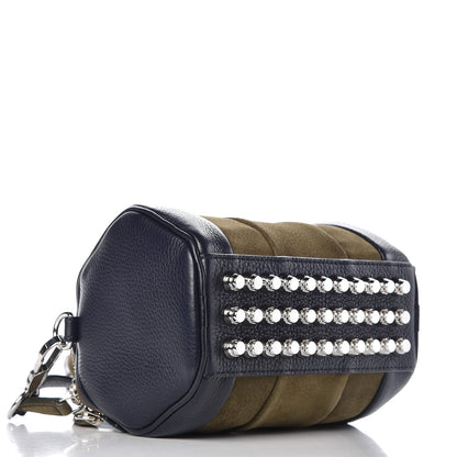 Alexander Wang Nubuck Soft Pebbled Calfskin Mini Rockie Navy Green 4 of 7