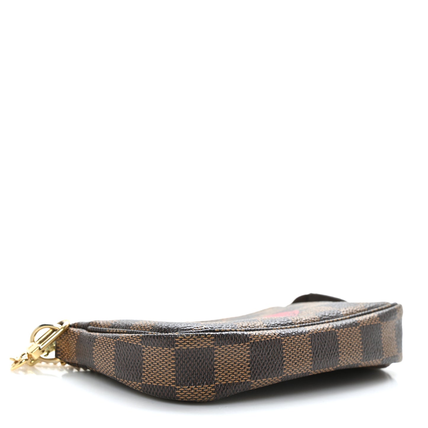 Damier Ebene Complice Trunks and Bags Mini Pochette Accessories Red