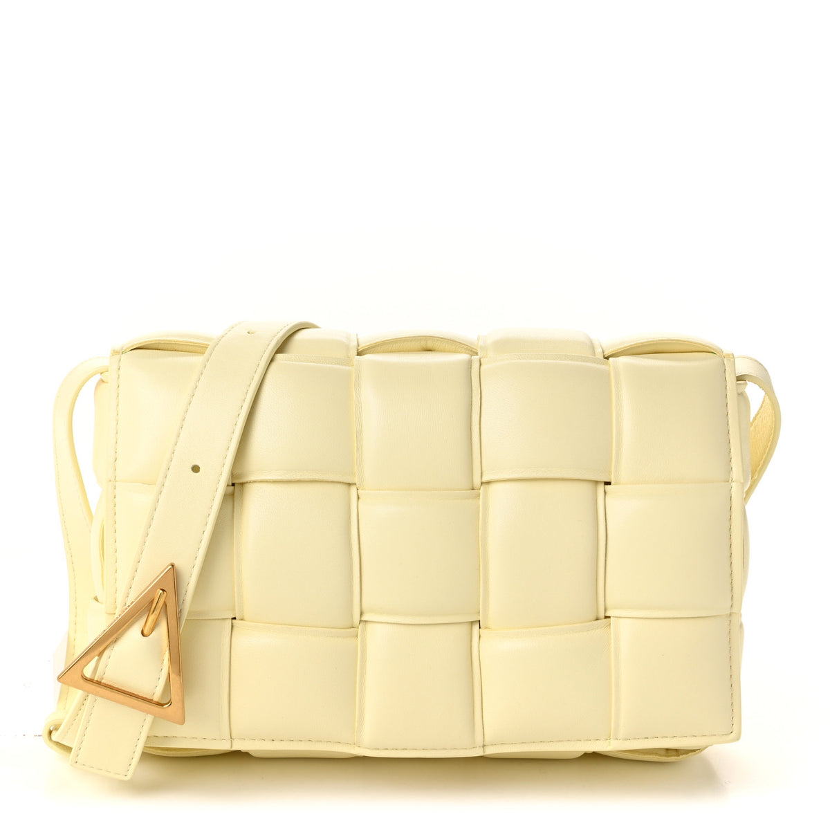Nappa Maxi Intrecciato Padded Cassette Crossbody Bag Zest