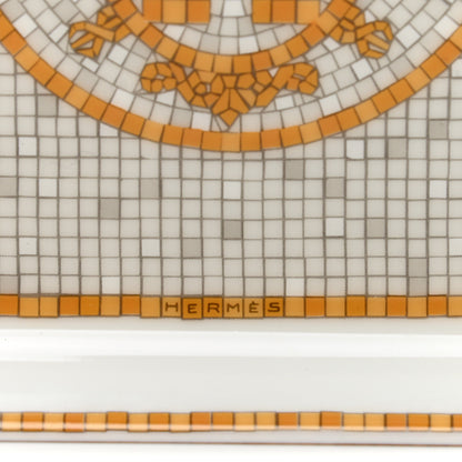 Hermes Porcelain Mosaique au 24 Gold Sushi Plate 4 of 7
