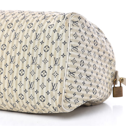 Louis Vuitton Mini Lin Croisette Speedy 30 Blue 9 of 15
