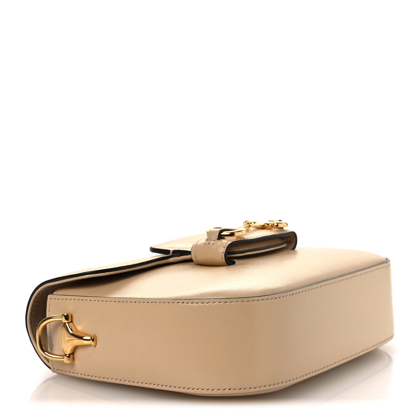 Azalea Calfskin Web Mini Horsebit 1955 Shoulder Bag Bubble Tea