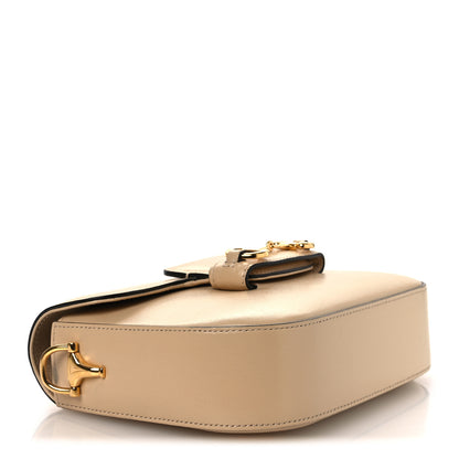 Gucci Azalea Calfskin Web Mini Horsebit 1955 Shoulder Bag Bubble Tea 3 of 13