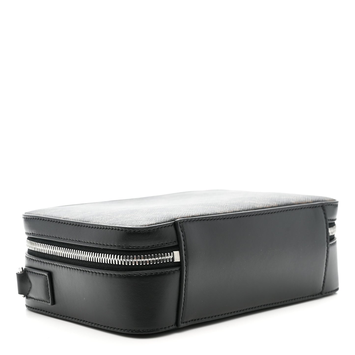 Triomphe Canvas Top Handle Messenger Box Black