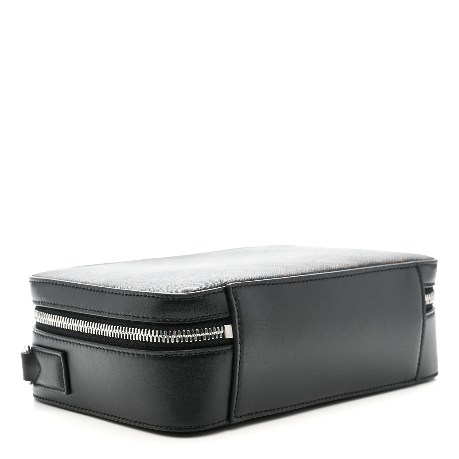 Celine Triomphe Canvas Top Handle Messenger Box Black 4 of 9