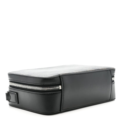 Celine Triomphe Canvas Top Handle Messenger Box Black 4 of 9