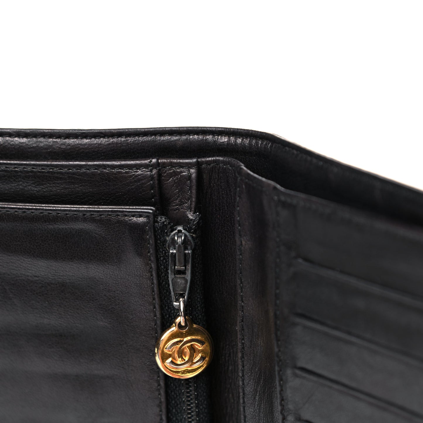 Caviar Timeless CC Flap Wallet Black