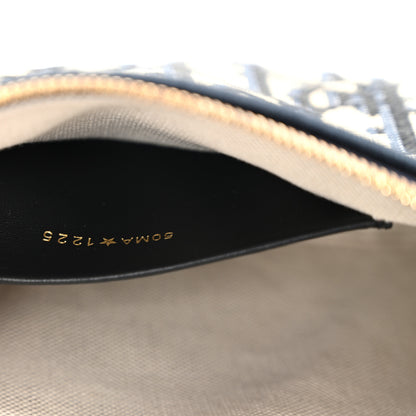 Christian Dior Oblique Bow Pouch With Chain Blue 7 of 11