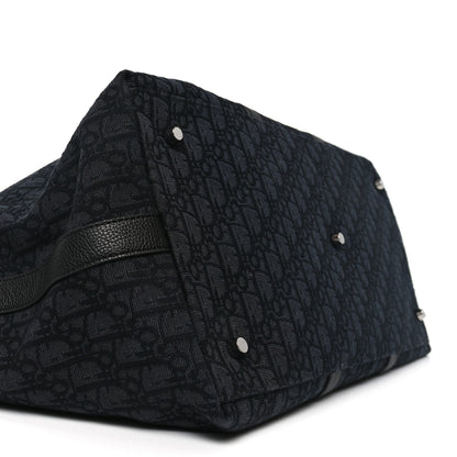Christian Dior Maxi Oblique Jacquard Weekender 40 Black 9 of 10