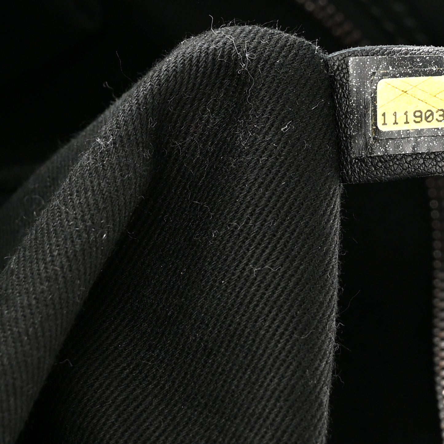 Calfskin Small Diamond Stitch Tote Black