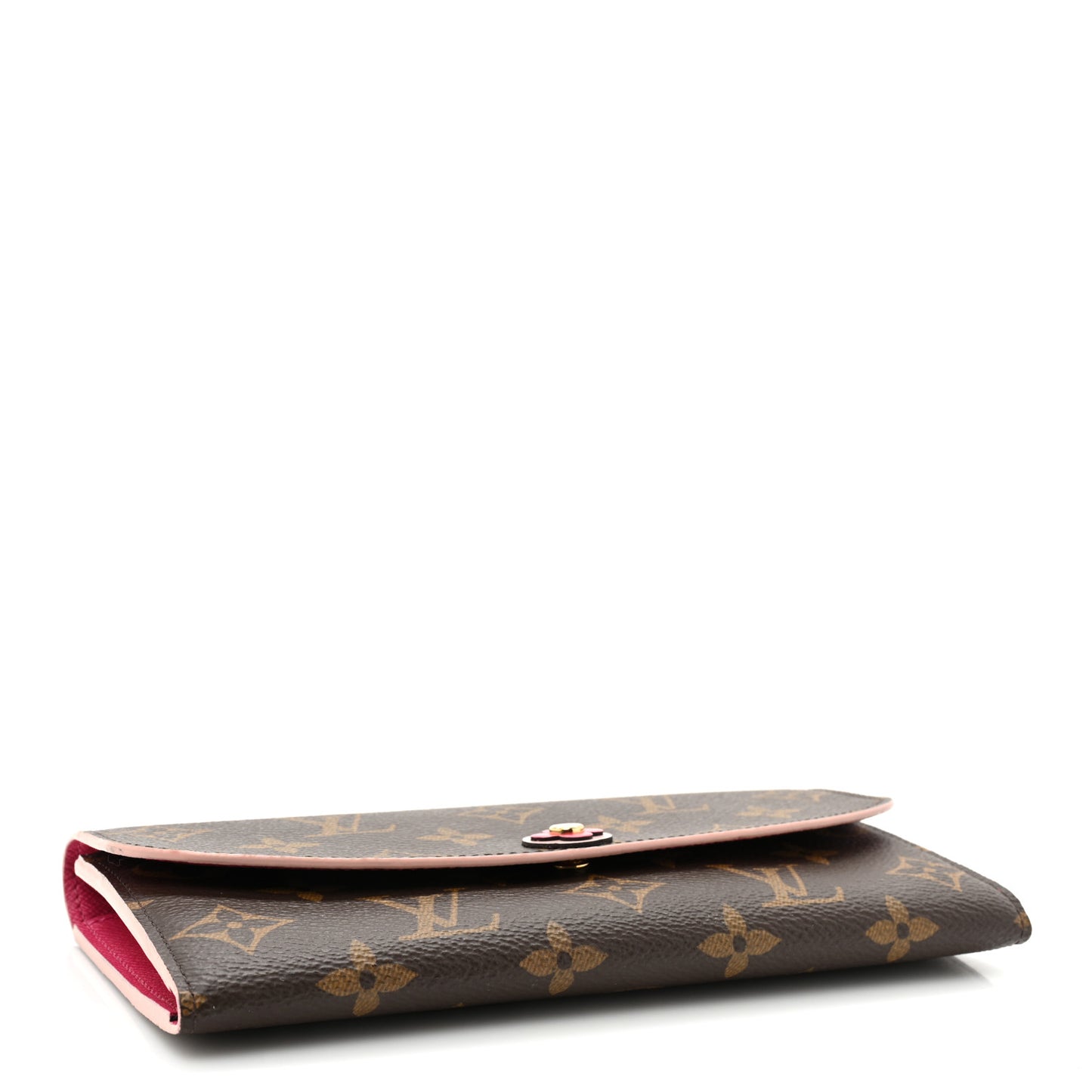 Monogram Bloom Flower Emilie Wallet Fuchsia