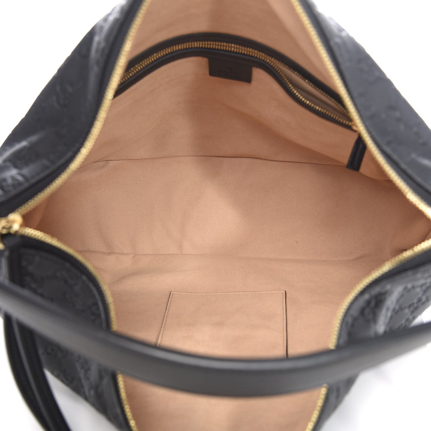 Guccissima Signature Large Linea A Hobo Black