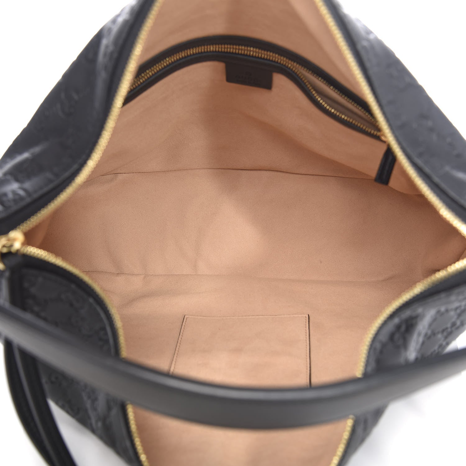 Gucci Guccissima Signature Large Linea A Hobo Black 5 of 10