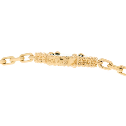Van Cleef & Arpels 18K Yellow Gold Malachite 10 Motifs Vintage Alhambra Necklace 5 of 6