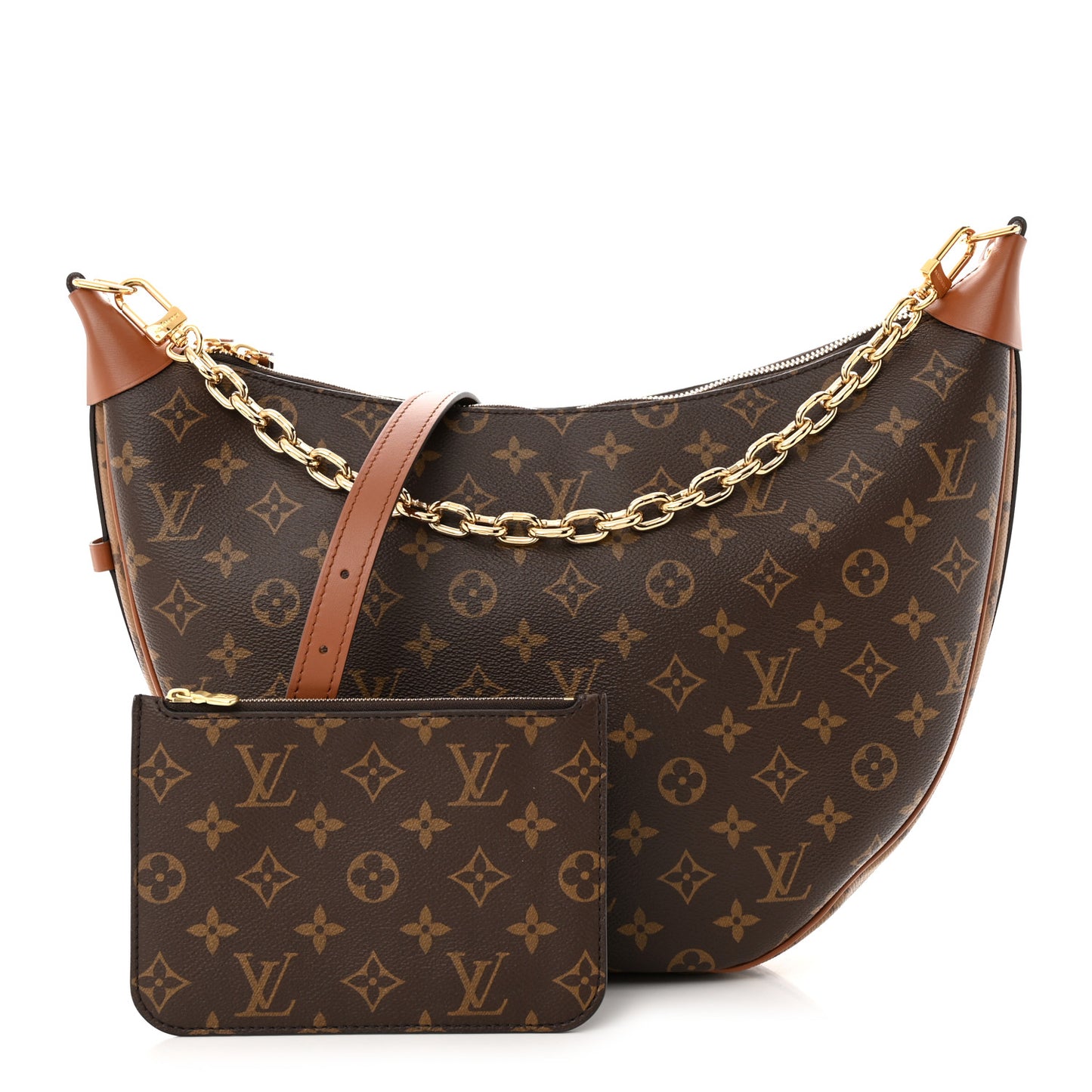 Reverse Monogram Loop Hobo