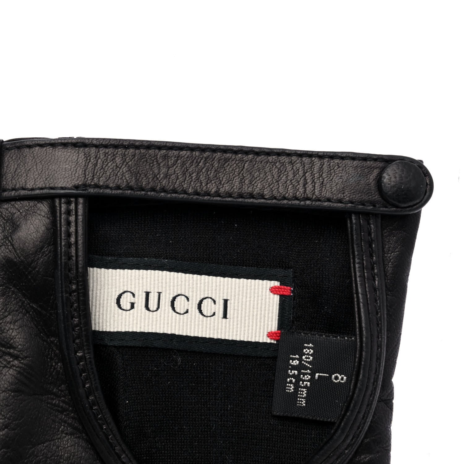 Gucci Lambskin Horsebit Gloves 8 L Black 4 of 4