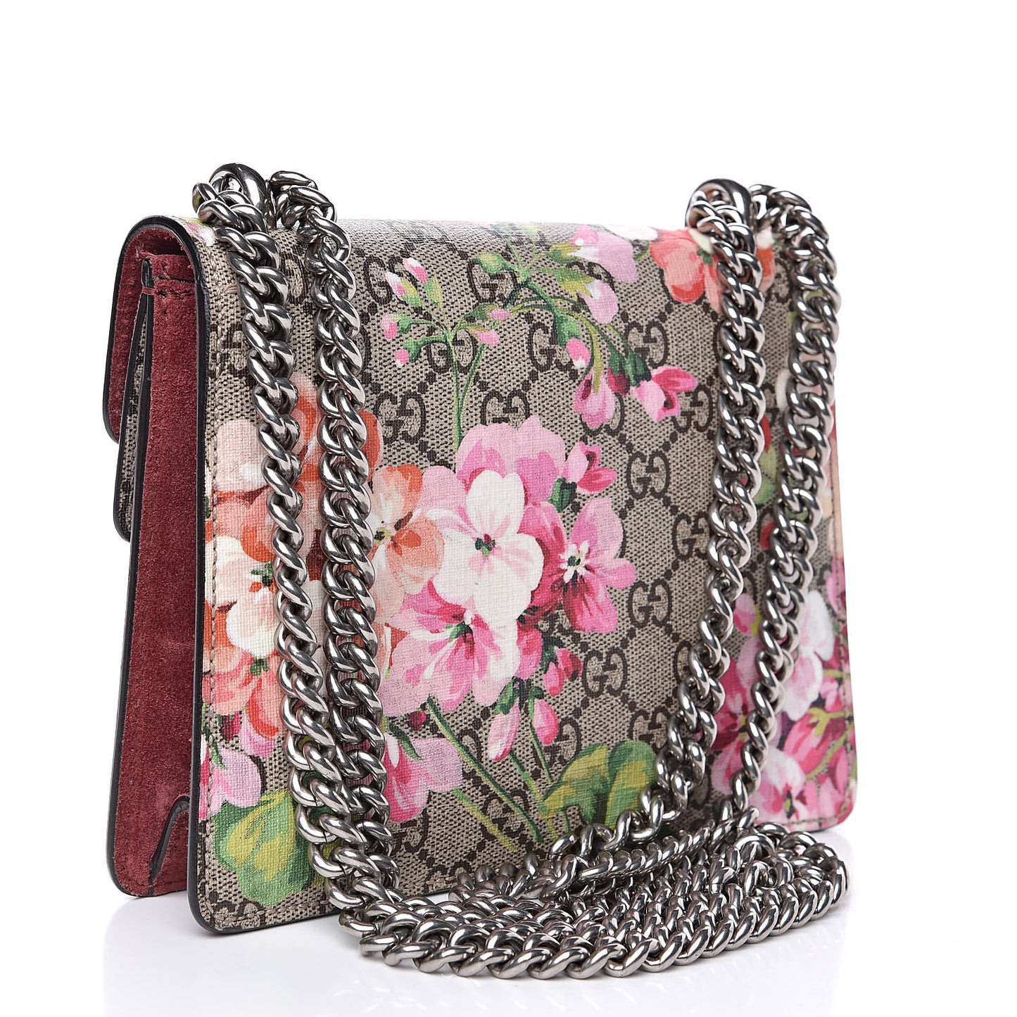 GG Supreme Monogram Blooms Mini Dionysus Shoulder Bag Beige Multicolor Dry Rose