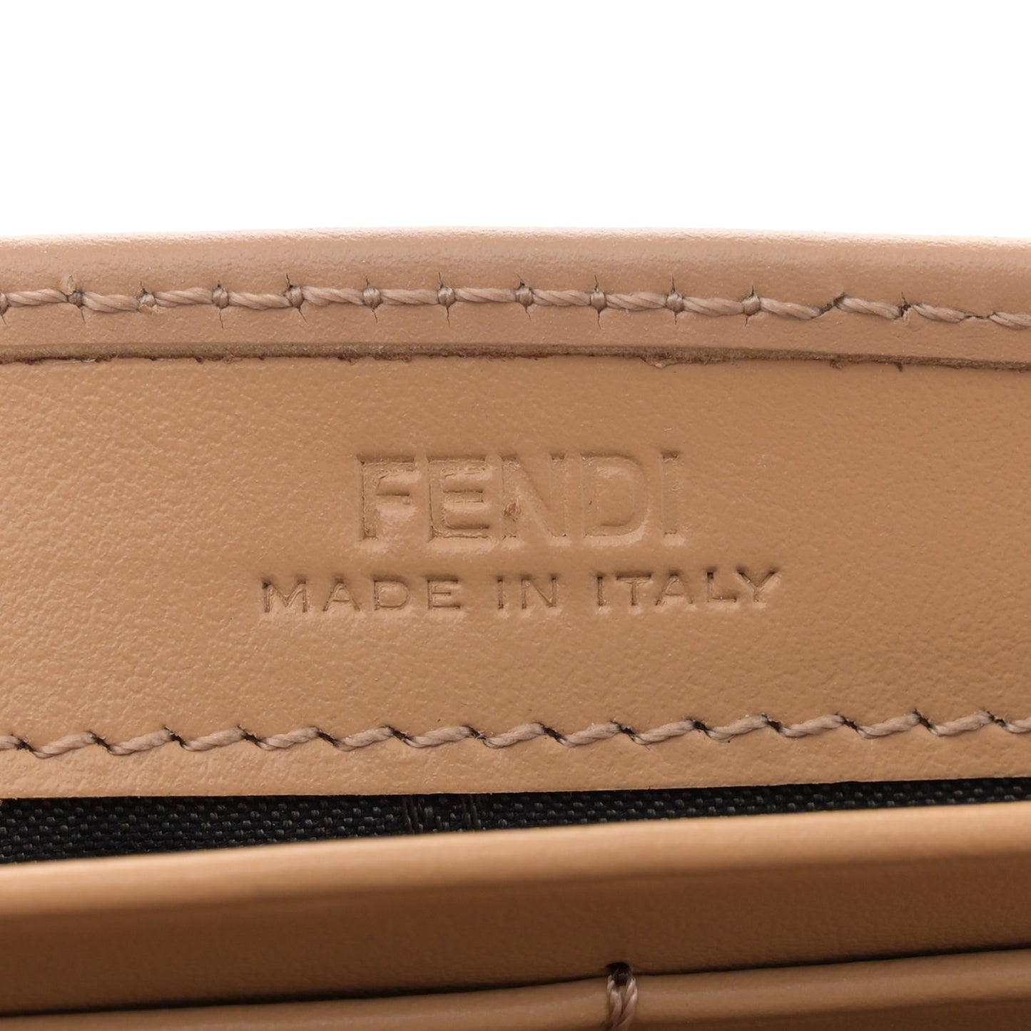 Vitello King Cruise FF Diamonds Continental Envelope Wallet On Chain Miele