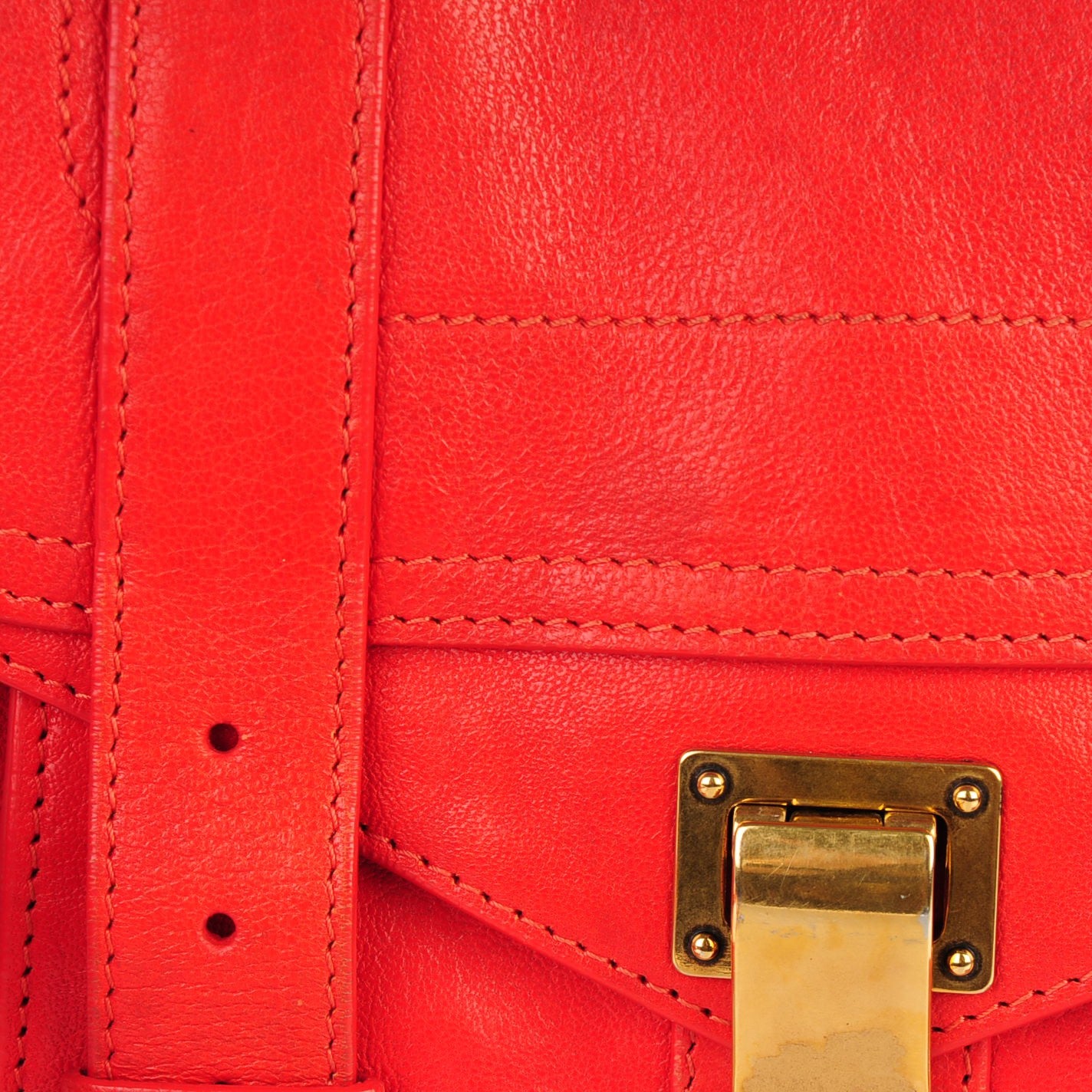Lambskin PS1 Mini Pouch Messenger Fire Red