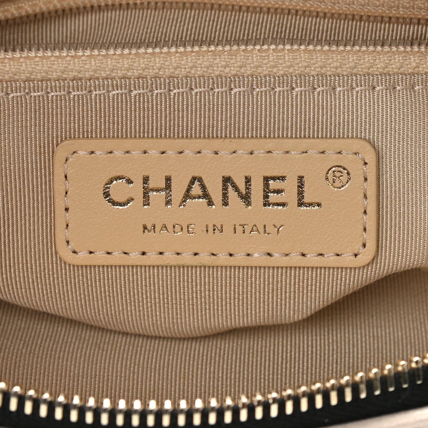 Chanel Goatskin Quilted Tri-Color Small In & Out Camera Case Black White Beige 7 of 10