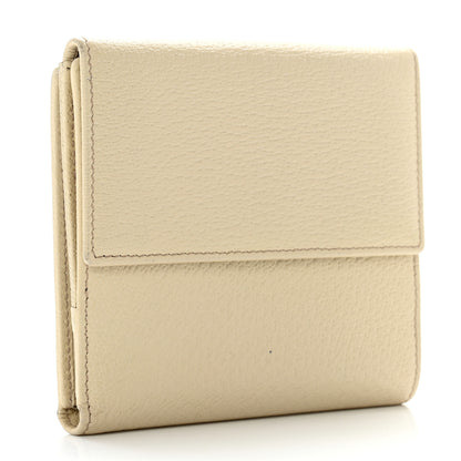 Gucci Calfskin Abbey Compact Wallet Off White 3 of 8